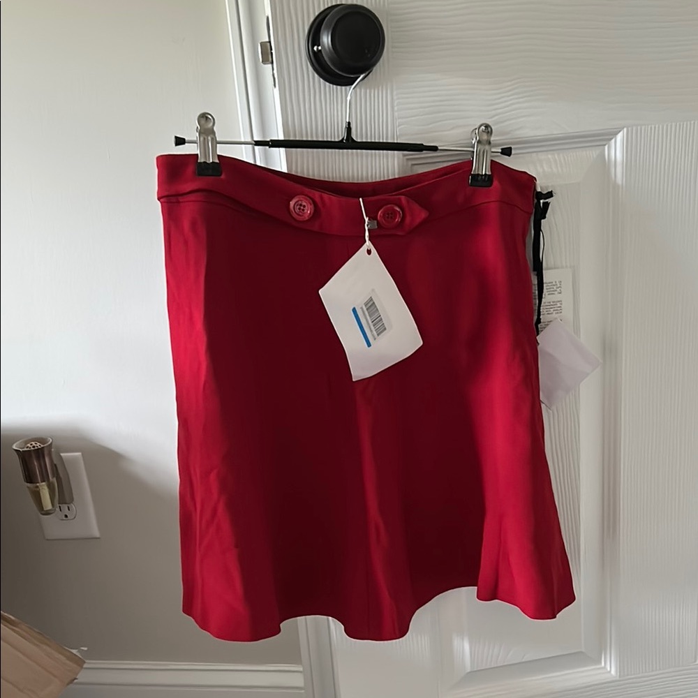 RED Valentino Red A-Line Mini Skirt Cocktail